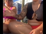 Estamos sozinha na praia curtindo, Bem Soltinha querendo aprontar sem o marido saber